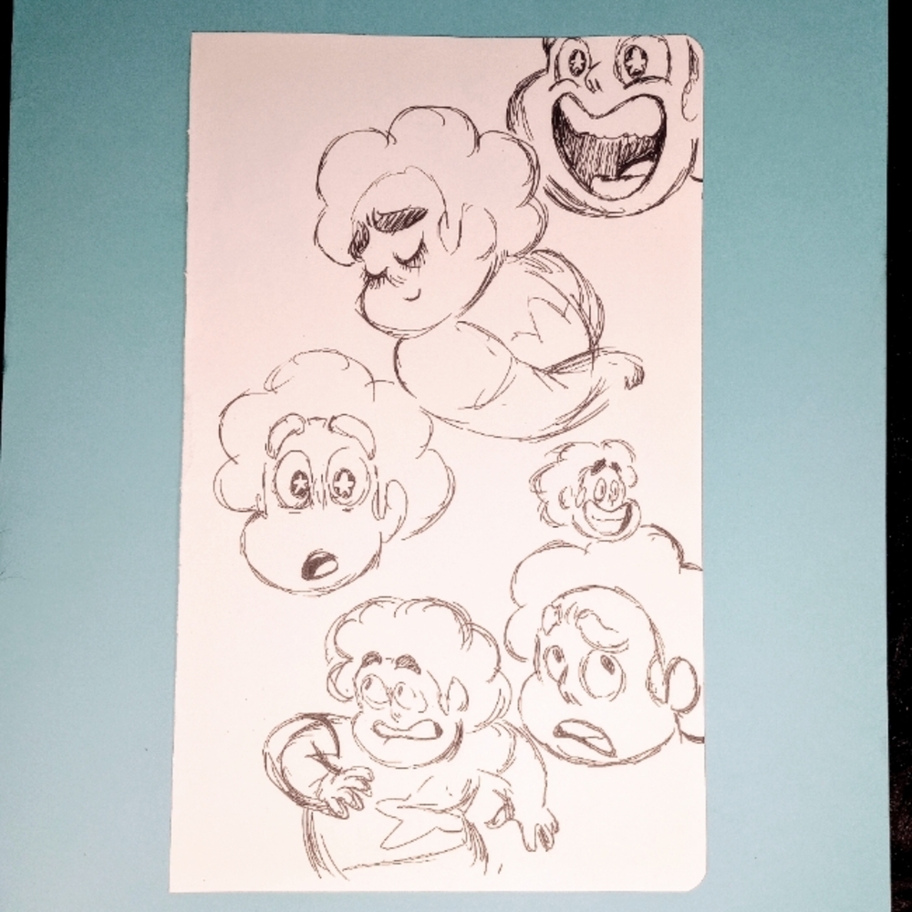 SU "Polite Stevens" Original Sketchbook Page - Raven Molisee